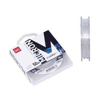 Зимняя леска Lucky John Micron 50м 0.1мм 1.05кг прозрачный