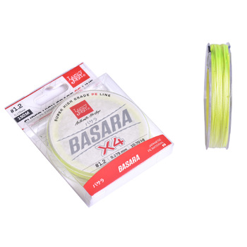 Плетеный шнур Lucky John Basara 150м 1.2PE 0.17мм 10.7кг Light Green
