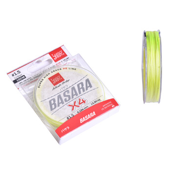 Плетеный шнур Lucky John Basara 150м 1.5PE 0.19мм 13.9кг Light Green