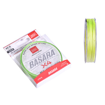 Плетеный шнур Lucky John Basara 150м 2.5PE 0.23мм 19.1кг Light Green