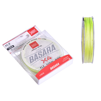 Плетеный шнур Lucky John Basara 125м 1.2PE 0.17мм 10.7кг Light Green