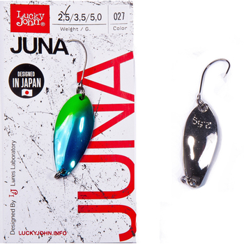 Колеблющаяся блесна Lucky John Juna 33мм 3.5гр 027