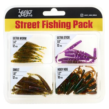 Силиконовые приманки Lucky John Street Fishing Pack 46шт
