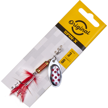 Вращающаяся блесна Lucky John Spin X Round 03 8гр SR
