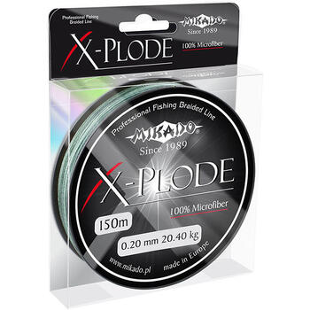Плетеный шнур Mikado X-Plode 150м 0.20мм 20.40кг green