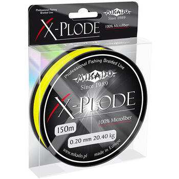 Плетеный шнур Mikado X-Plode 150м 0.16мм 16.75кг yellow