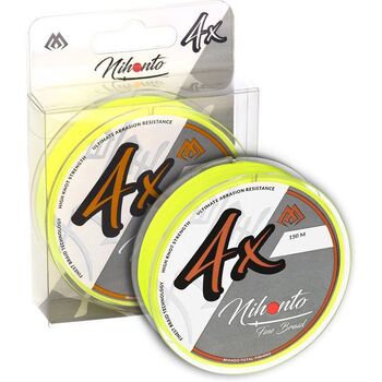 Плетеный шнур Mikado Nihonto Fine Braid 150м 0.06мм 3.25кг fluo