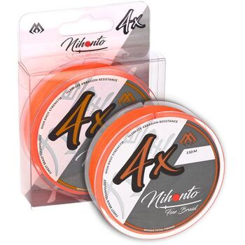 Плетеный шнур Mikado Nihonto Fine Braid 150м 0.12мм 8.80кг orange