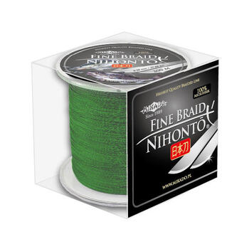 Плетеный шнур Mikado Nihonto Fine Braid 300м 0.18мм 14.40кг green