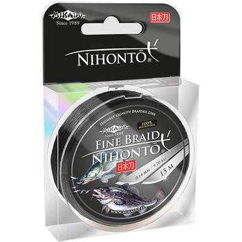Плетеный шнур Mikado Nihonto Fine Braid 15м 0.20мм 16.60кг black
