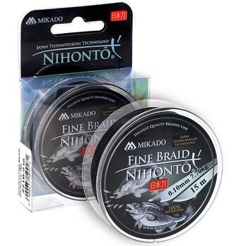 Плетеный шнур Mikado Nihonto Fine Braid 15м 0.30мм 29.6кг black