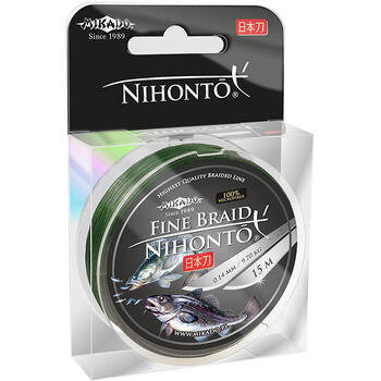 Плетеный шнур Mikado Nihonto Fine Braid 15м 0.12мм 8.80кг green