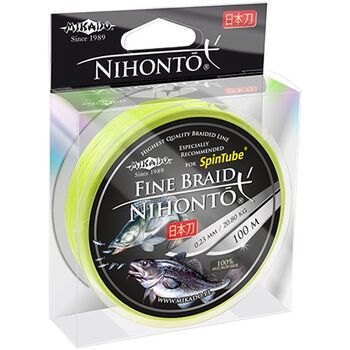 Плетеный шнур Mikado Nihonto Fine Braid 100м 0.50мм 41.80кг fluo
