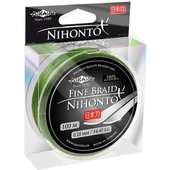 Плетеный шнур Mikado Nihonto Fine Braid 100м 0.50мм 41.80кг green