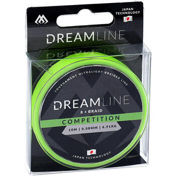 Плетеный шнур Mikado Dreamline Competition 10м 0.10мм 8.73кг fluo green