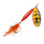 Вид  - Вращающаяся блесна Abu Garcia Reflex White LF 12гр #Firetiger