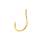 Вид  - Одинарные крючки Owner 50328 Cut Chinu gold Gold №1 9шт