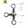 Вид 1 - Вертлюги Lucky John Pro Series Crossline Swivel №10 15кг 10шт