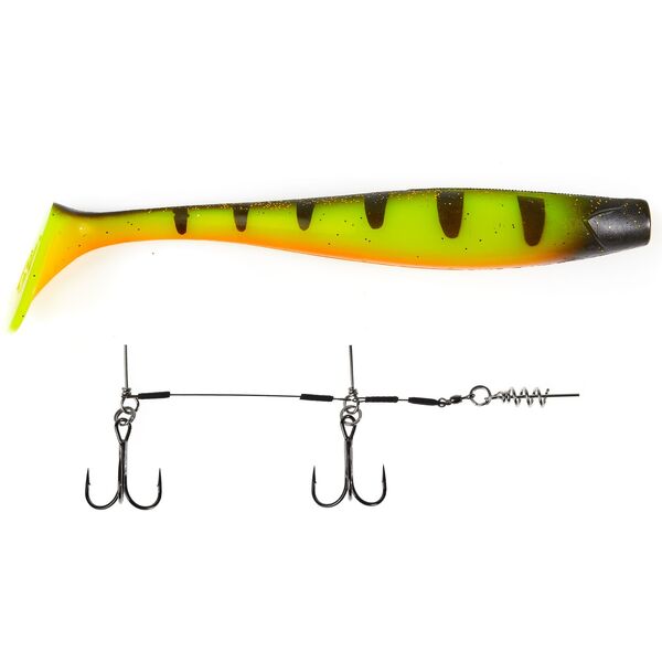 Силиконовая приманка Lucky John Kubira Swim Shad 9.0" 228.6мм PG14 1шт +Stinger L