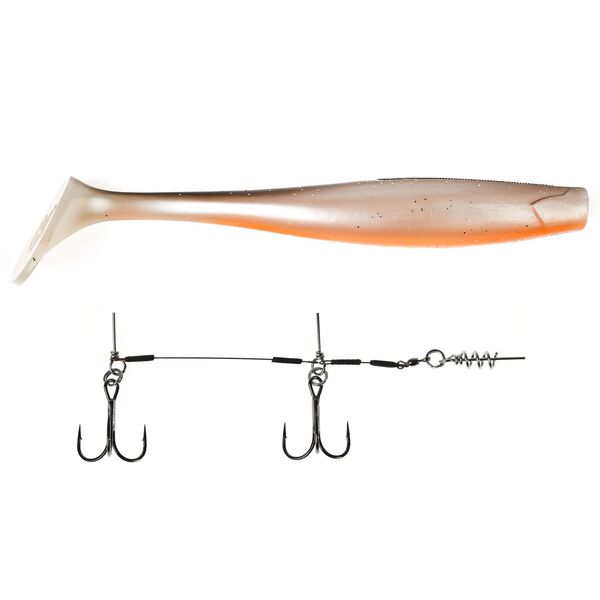 Силиконовая приманка Lucky John Kubira Swim Shad 9.0" 228.6мм PG18 1шт +Stinger L