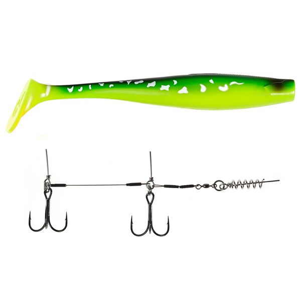 Силиконовая приманка Lucky John Giant Kubira Swim Shad 10.3" 260мм PG26 1шт +Stinger XL