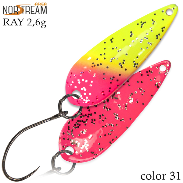 Колеблющаяся блесна Norstream Ray 31мм 2.6гр 31 NA-RA26-31