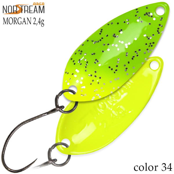 Колеблющаяся блесна Norstream Morgan 29мм 2.4гр 34 NA-MO24-34