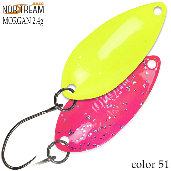 Колеблющаяся блесна Norstream Morgan 29мм 2.4гр 51 NA-MO24-51