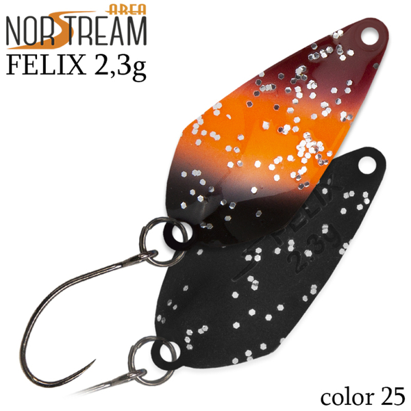 Колеблющаяся блесна Norstream Felix 26мм 2.3гр 25 NA-FE23-25