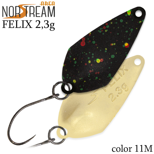 Колеблющаяся блесна Norstream Felix 26мм 2.3гр 11M NA-FE23-11M