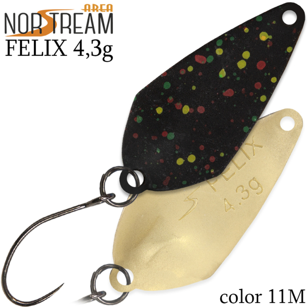 Колеблющаяся блесна Norstream Felix 33мм 4.3гр 11M NA-FE43-11M