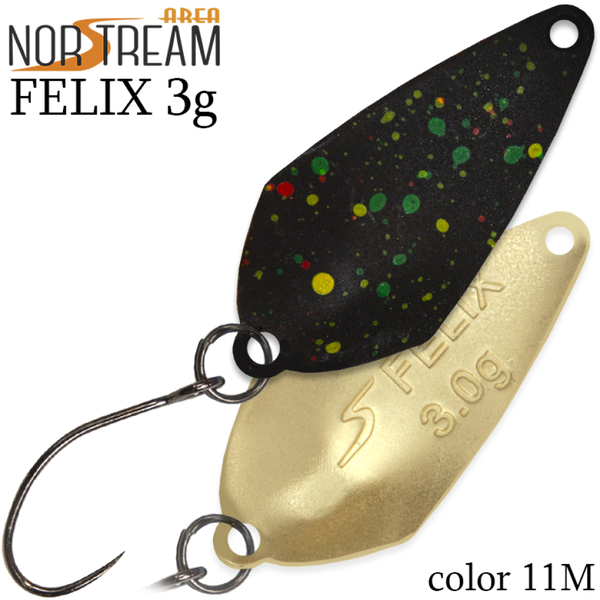 Колеблющаяся блесна Norstream Felix 30мм 3гр 11M NA-FE30-11M