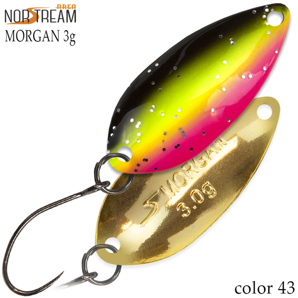 Колеблющаяся блесна Norstream Morgan 32мм 3гр 43 NA-MO30-43