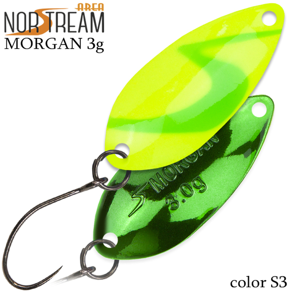 Колеблющаяся блесна Norstream Morgan 32мм 3гр S3 NA-MO30-S3