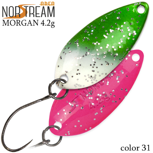 Колеблющаяся блесна Norstream Morgan 32мм 4.2гр 31 NA-MO42-31