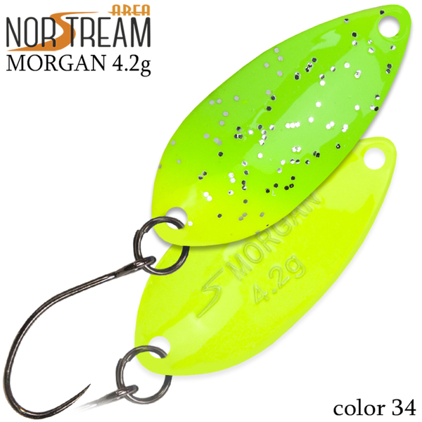 Колеблющаяся блесна Norstream Morgan 32мм 4.2гр 34 NA-MO42-34