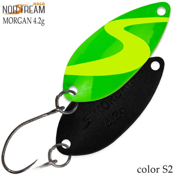 Колеблющаяся блесна Norstream Morgan 32мм 4.2гр S2 NA-MO42-S2