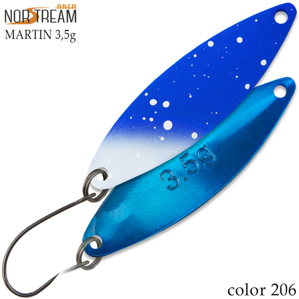Колеблющаяся блесна Norstream Martin 40мм 3.5гр 206 NA-MA35-206
