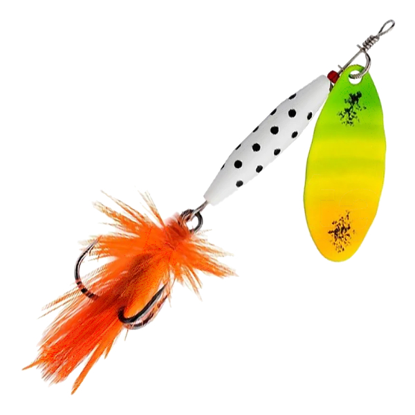 Вращающаяся блесна Abu Garcia Reflex White LF 12гр #Orange
