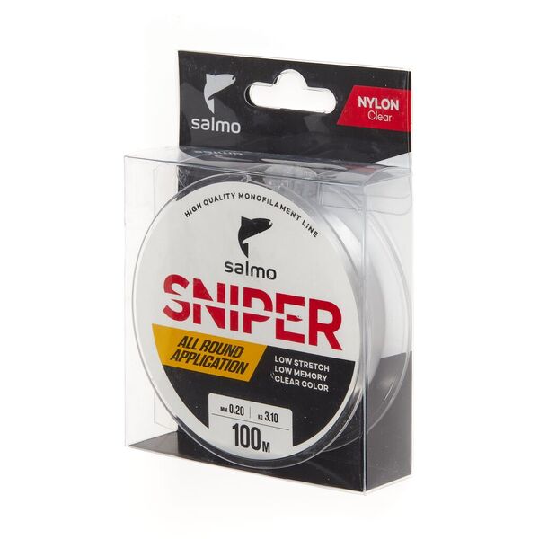 Леска Salmo Sniper 100м 0.20мм 3.10кг Clear