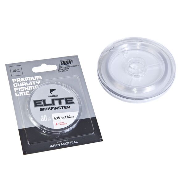 Зимняя леска Salmo Elite Sinkmaster 30м 0.15мм 1.80кг прозрачный