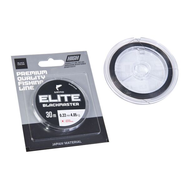 Зимняя леска Salmo Elite Blackmaster 30м 0.22мм 4.05кг черный