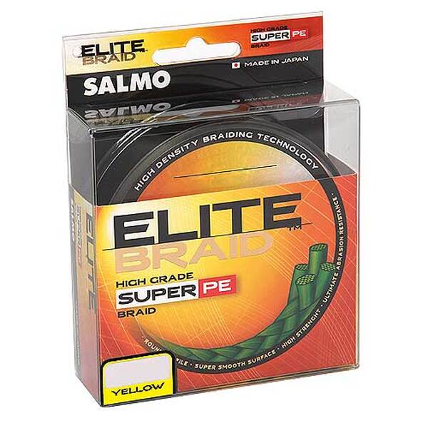 Плетеный шнур Salmo Elite Braid 125м 0.28мм 20.8кг Yellow