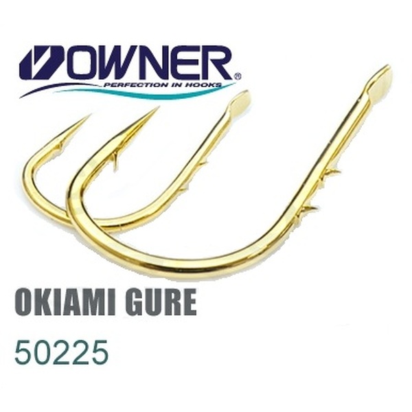 Одинарные крючки Owner 50225 Okiami Gure gold Gold №3 7шт