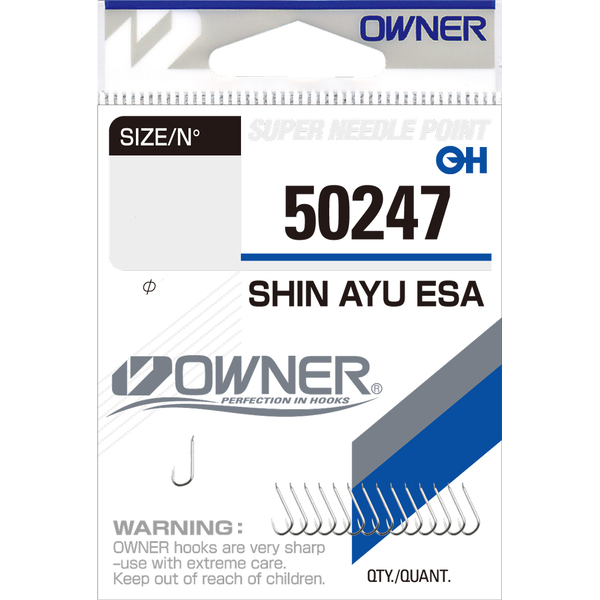 Одинарные крючки Owner 50247 Shin Ayu Esa nickel Nickel №18 15шт