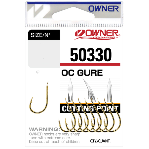 Одинарные крючки Owner 50330 Cut Gure gold Gold №4/0 5шт