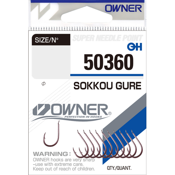 Одинарные крючки Owner 50360 Sokko Gure purple Purple №5 10шт