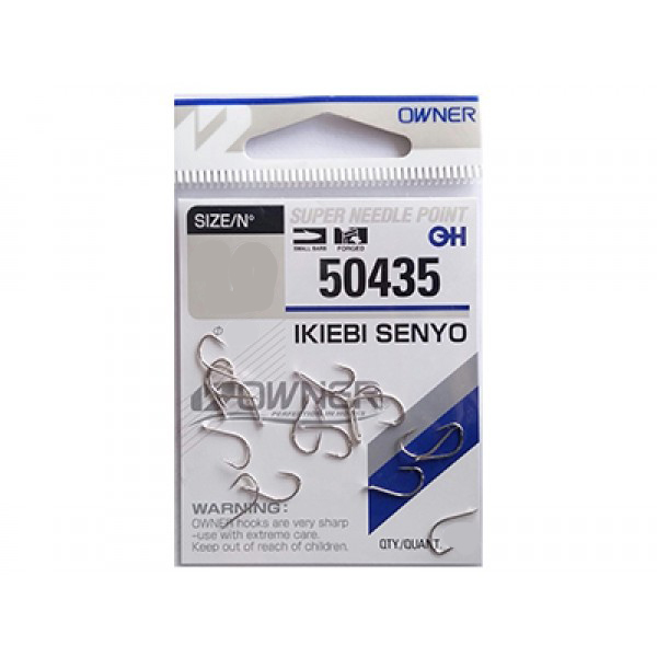 Одинарные крючки Owner 50435 Ikiebi Senyo nickel Nickel №6 16шт