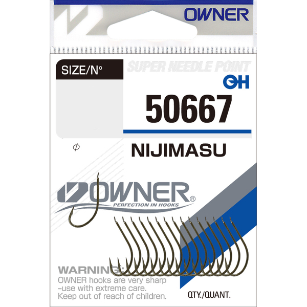 Одинарные крючки Owner 50667 Nijimasu gold Gold №7 15шт