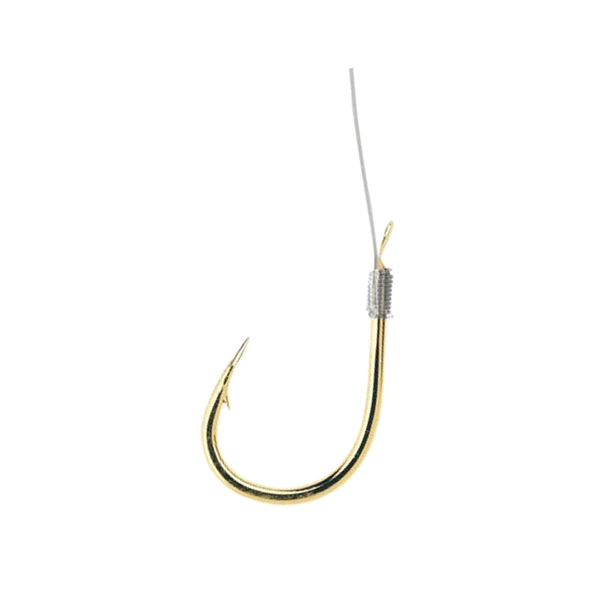 Одинарные крючки с поводками Owner RL-330 Gold №10 10шт